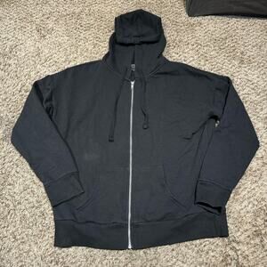 Time & Tru Black Boys full zip Hoodie Sweater Size Large 12/14